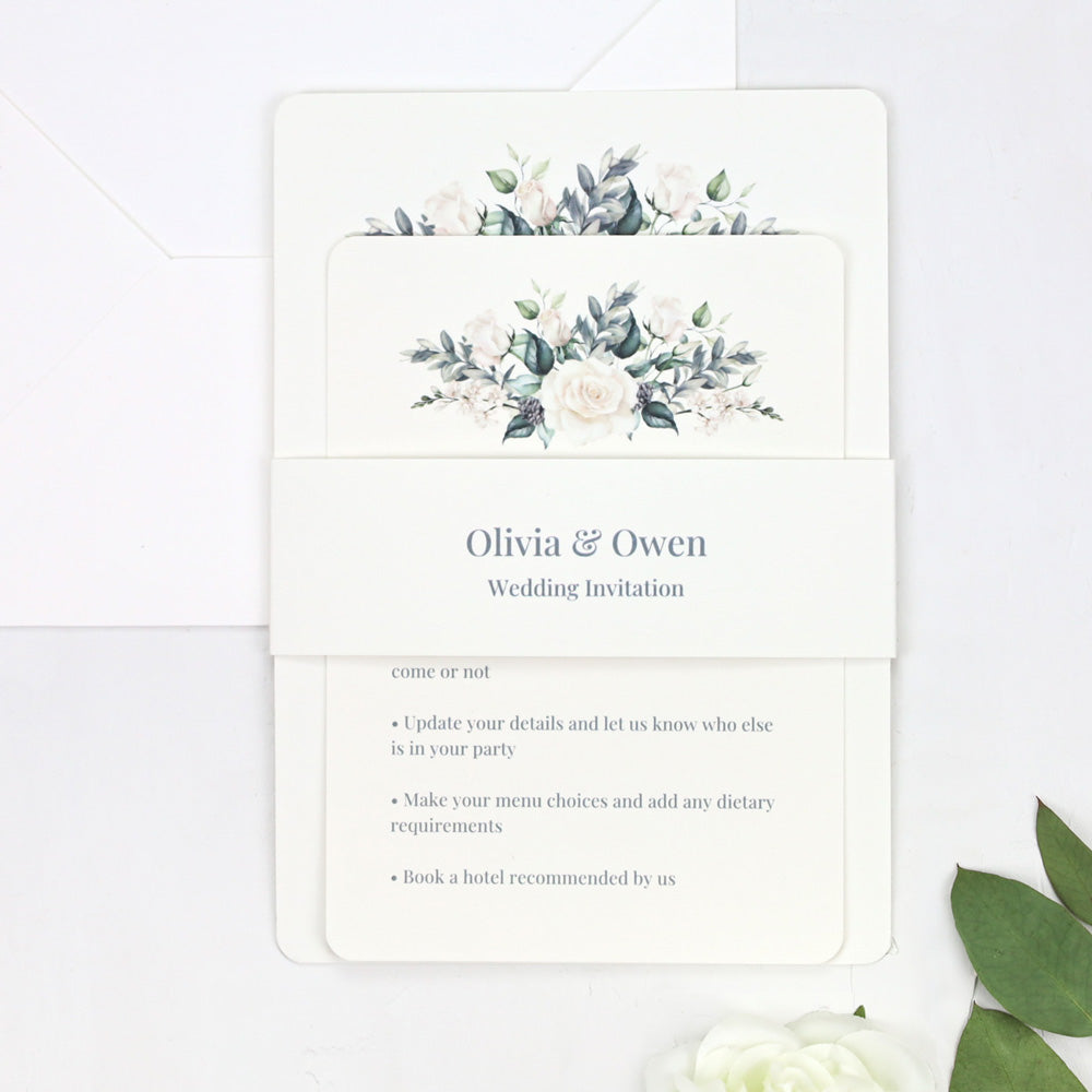category header image Winter Bouquet - Wedding Invitation & Information Card Suite