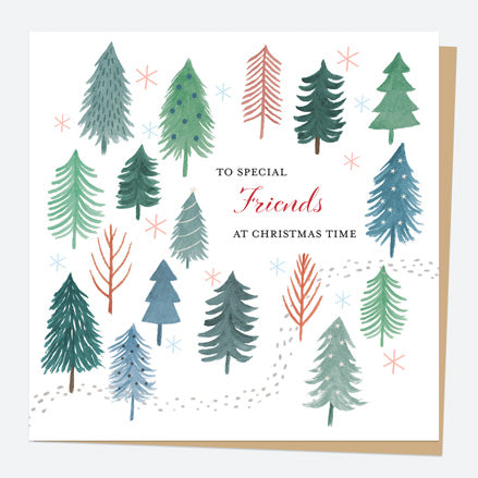 Christmas Card - Winter Wonderland - Snowy Forest - Special Friends