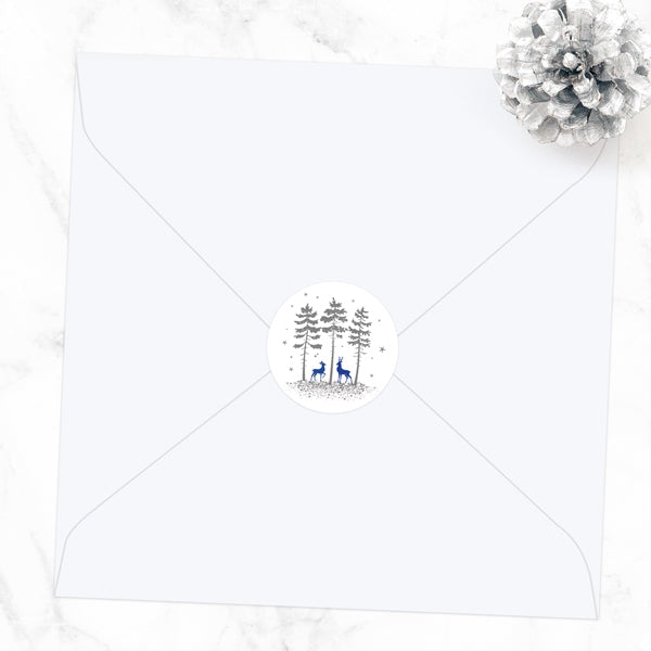 Winter Woodland Envelope Seal - Pack of 70