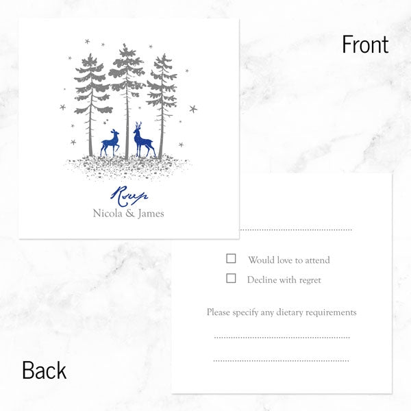 Winter Woodland RSVP Cards