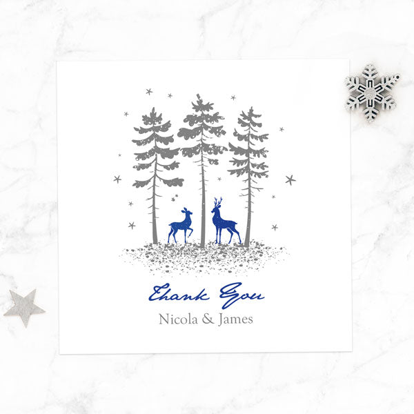 Winter Woodland Thank You Card