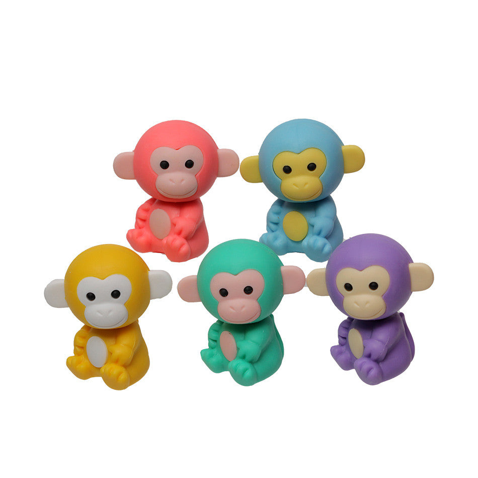 Iwako Puzzle Eraser Colorz Set Monkey