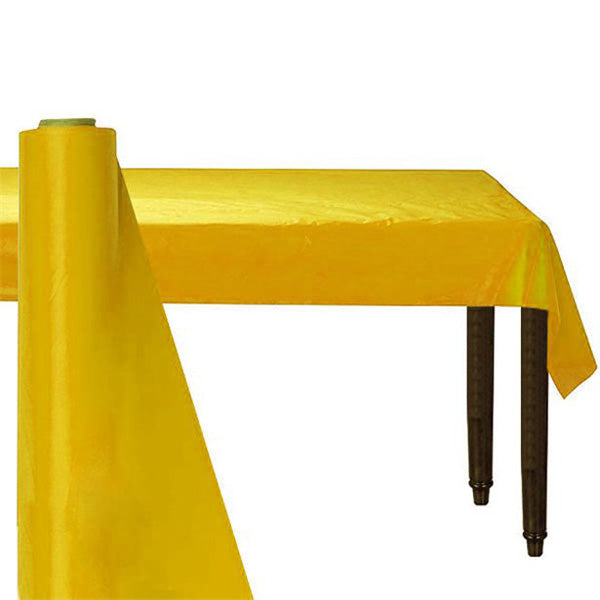 Plastic Banqueting Roll 30m x 1m - Yellow Party Tableware
