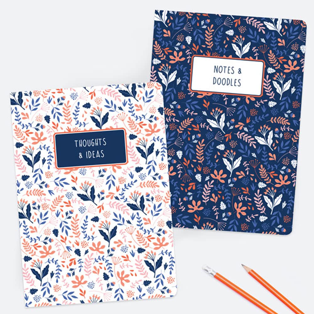 Dotty about Paper Ditsy Floral - A5 Exercise Books - Pack of 2